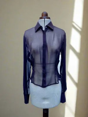 ARMANI Sheer Blouse UK8-10