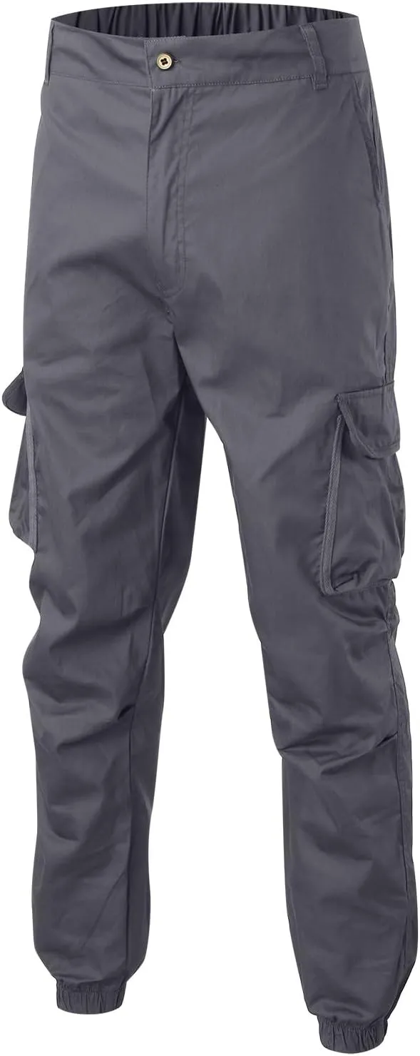 Cargo Pants for Men Casual Outdoor Hiking Pants Slim-Fit Heavy Duty Stretch Mens Work Pants