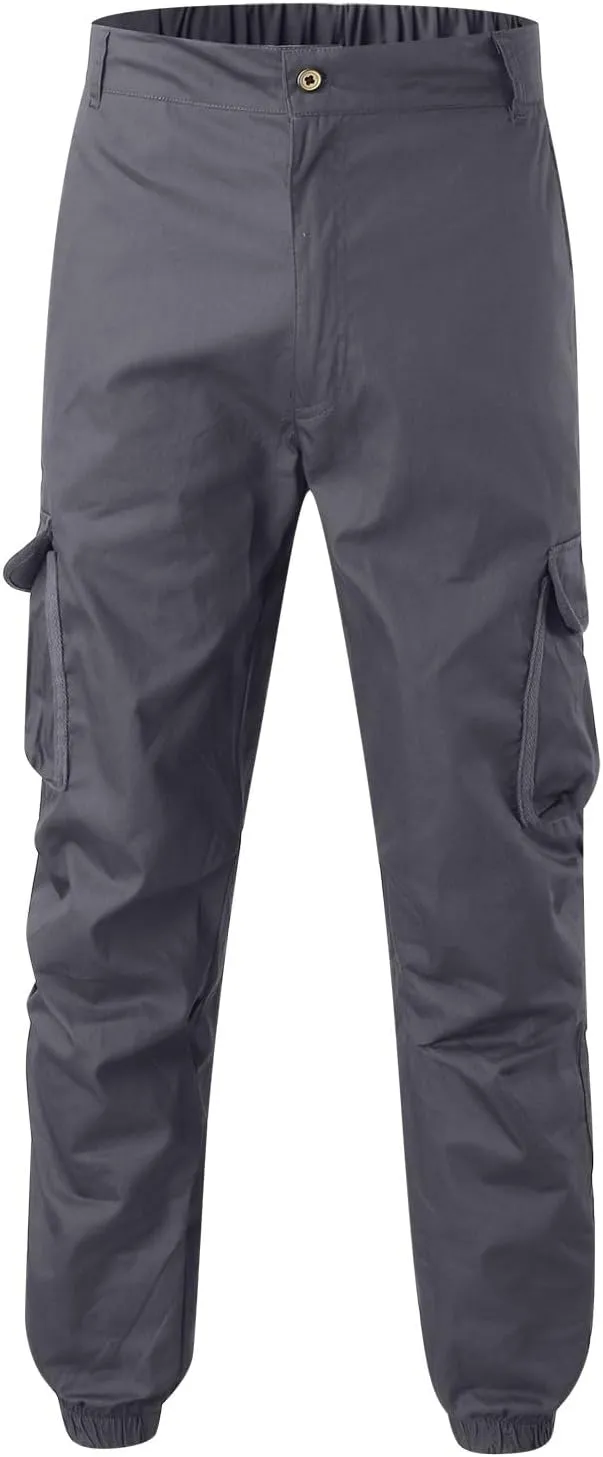 Cargo Pants for Men Casual Outdoor Hiking Pants Slim-Fit Heavy Duty Stretch Mens Work Pants