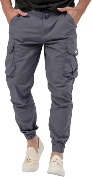 Cargo Pants for Men Casual Outdoor Hiking Pants Slim-Fit Heavy Duty Stretch Mens Work Pants