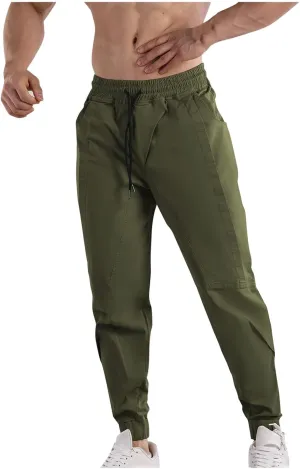 Cotton Cargo Pants for Men's Casual Solid Colour Trousers Performance Pants Pants for Hiking Stretch Walking Pants