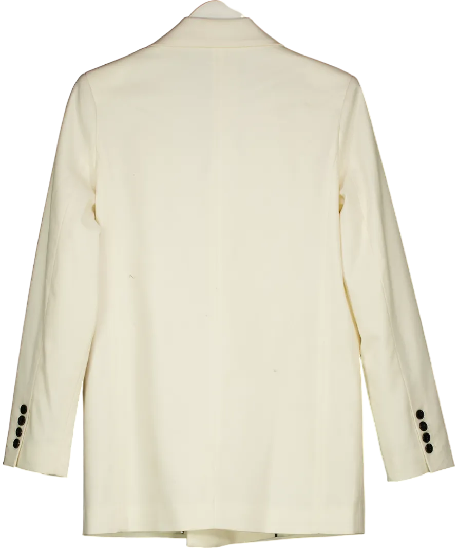 DISSH Cream Oversized Double Breasted Blazer UK 6