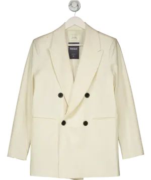 DISSH Cream Oversized Double Breasted Blazer UK 6