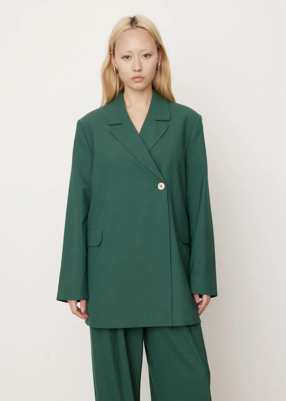Drapey Melange Blazer