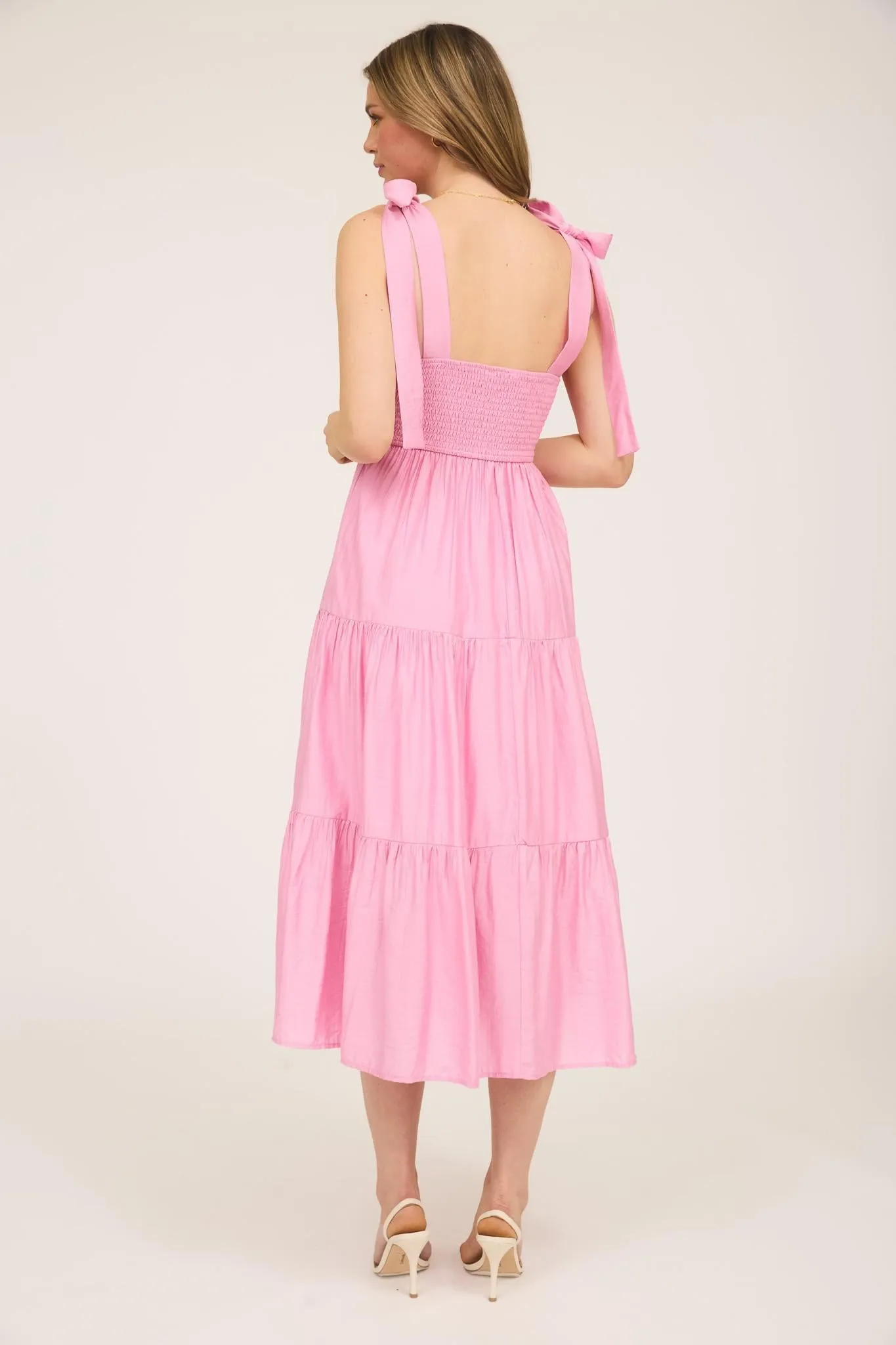 Empire Tie Midi Dress