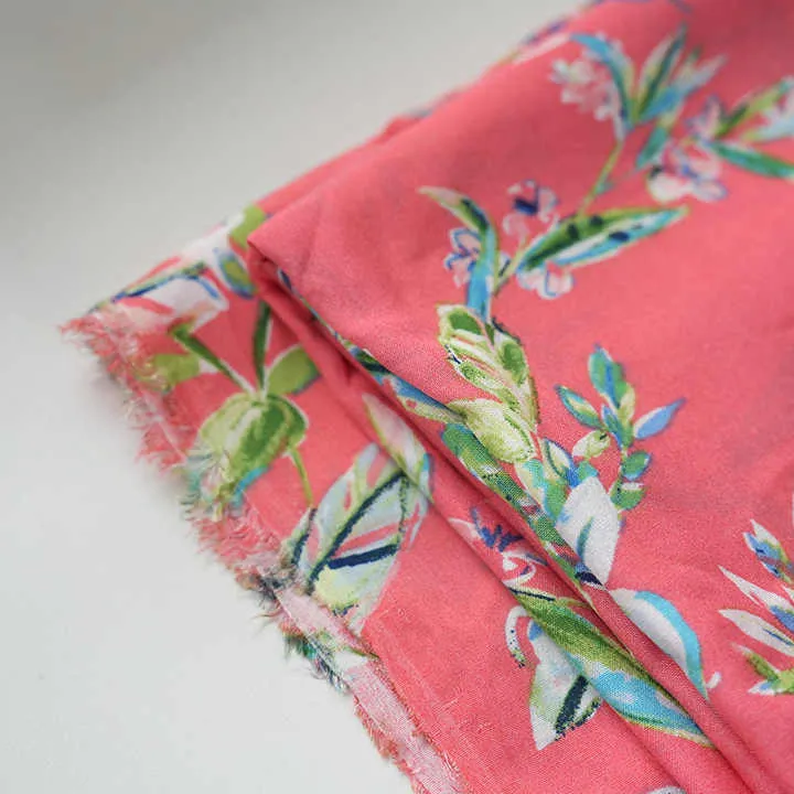 Factory Direct Sale Rayon Red and Blue-قماش الحرير القطني