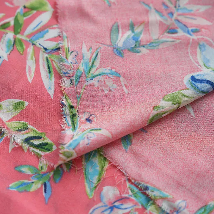 Factory Direct Sale Rayon Red and Blue-قماش الحرير القطني
