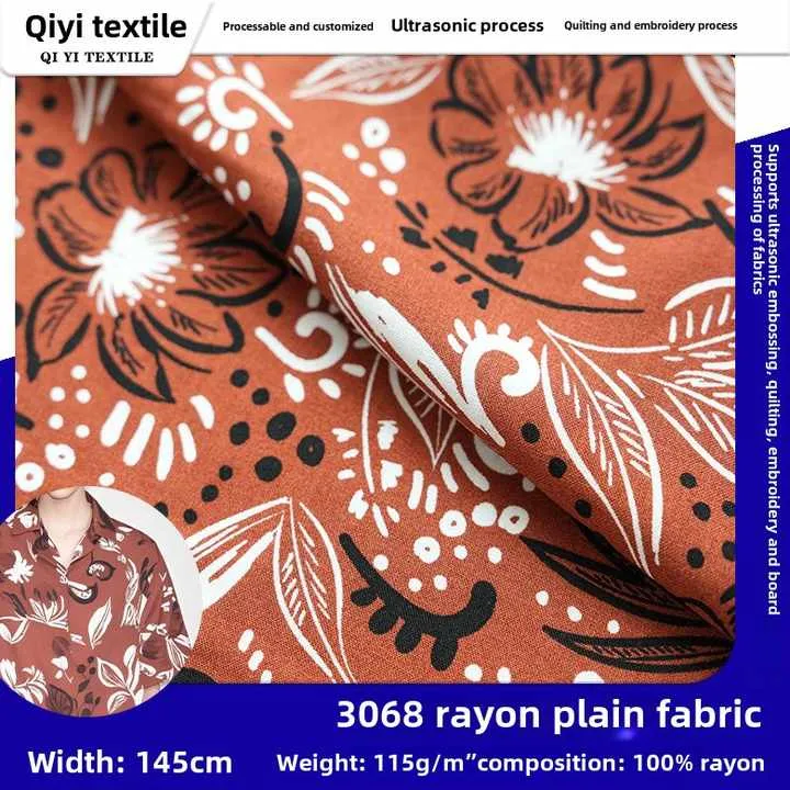 Factory Direct Sale Rayon Red Cotton Silk-نسيج حرير قطني