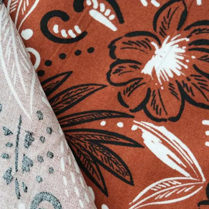 Factory Direct Sale Rayon Red Cotton Silk-نسيج حرير قطني