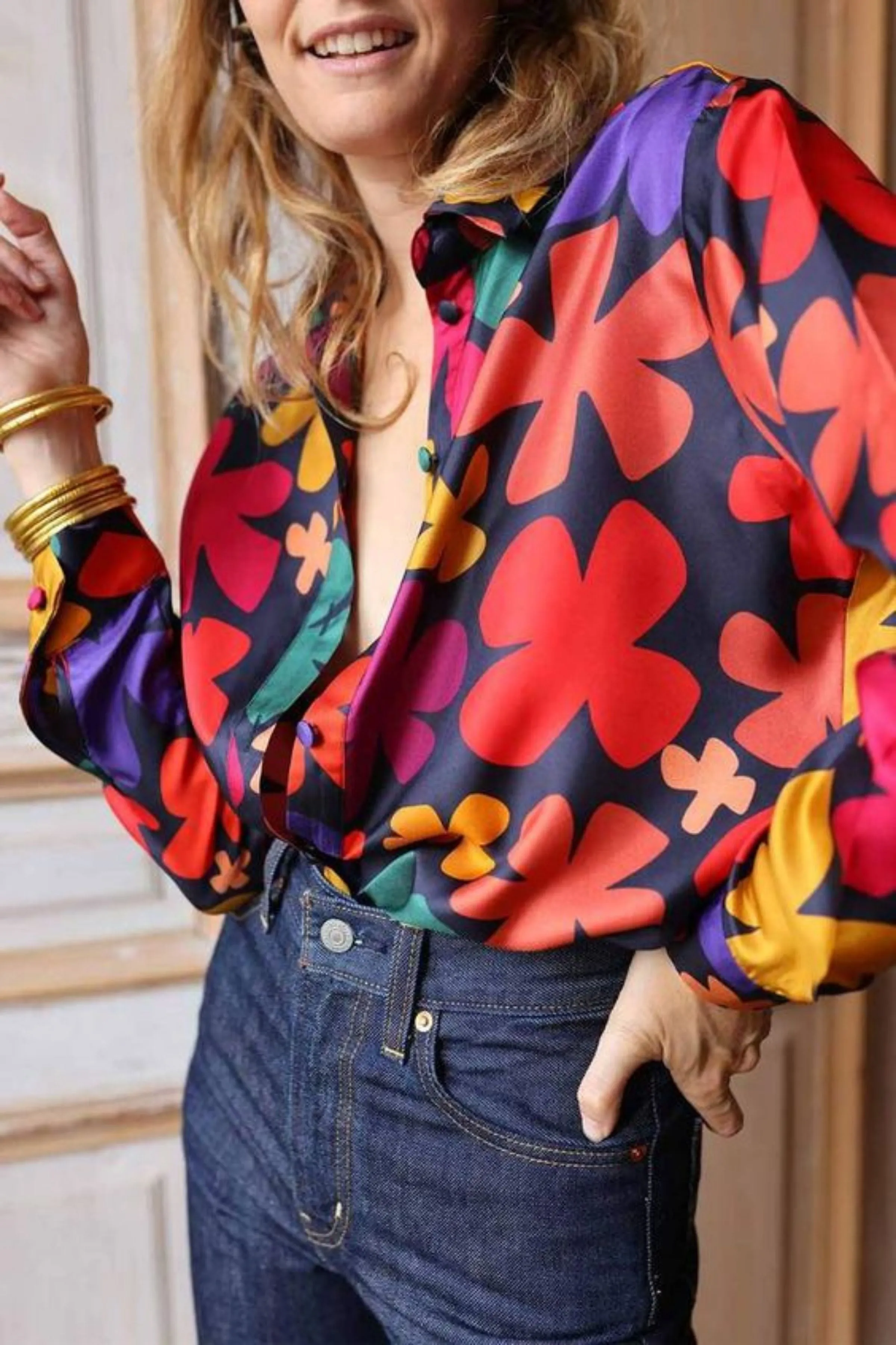FIDSY SILK SHIRT