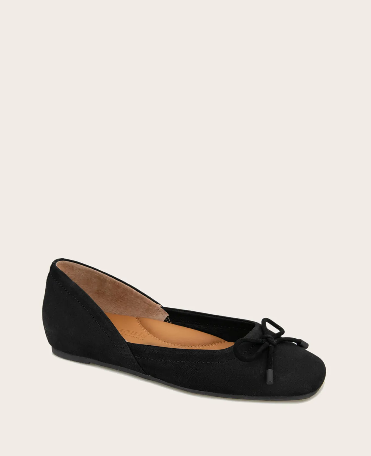 GENTLE SOULS - Sailor Suede Bow Ballet Flat