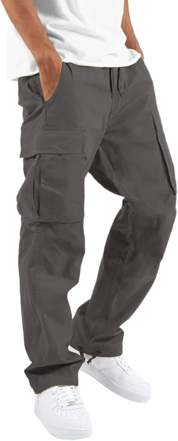 GIERIDUC Dress Pants for Men's Classic Fit Extra Long Skinny Khaki Pants Smart Jogging Bottoms Mens Slim Fit Business Pants
