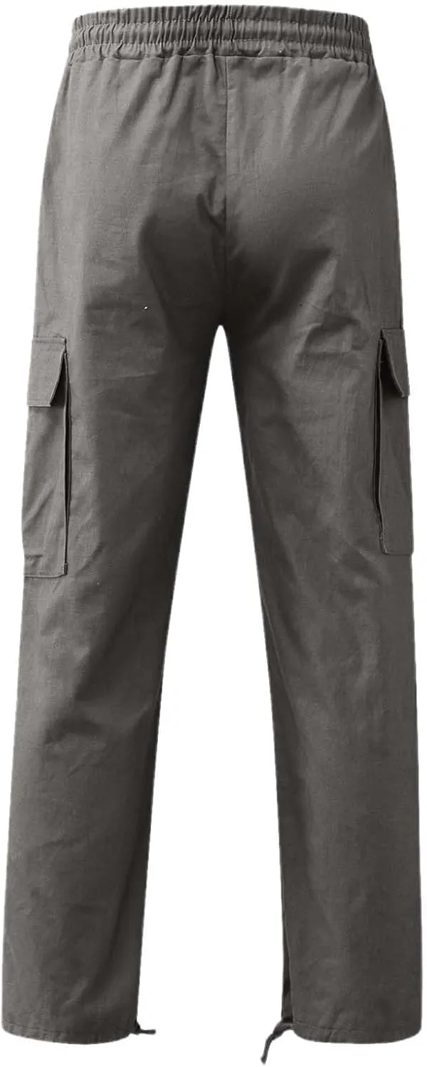 GIERIDUC Dress Pants for Men's Classic Fit Extra Long Skinny Khaki Pants Smart Jogging Bottoms Mens Slim Fit Business Pants