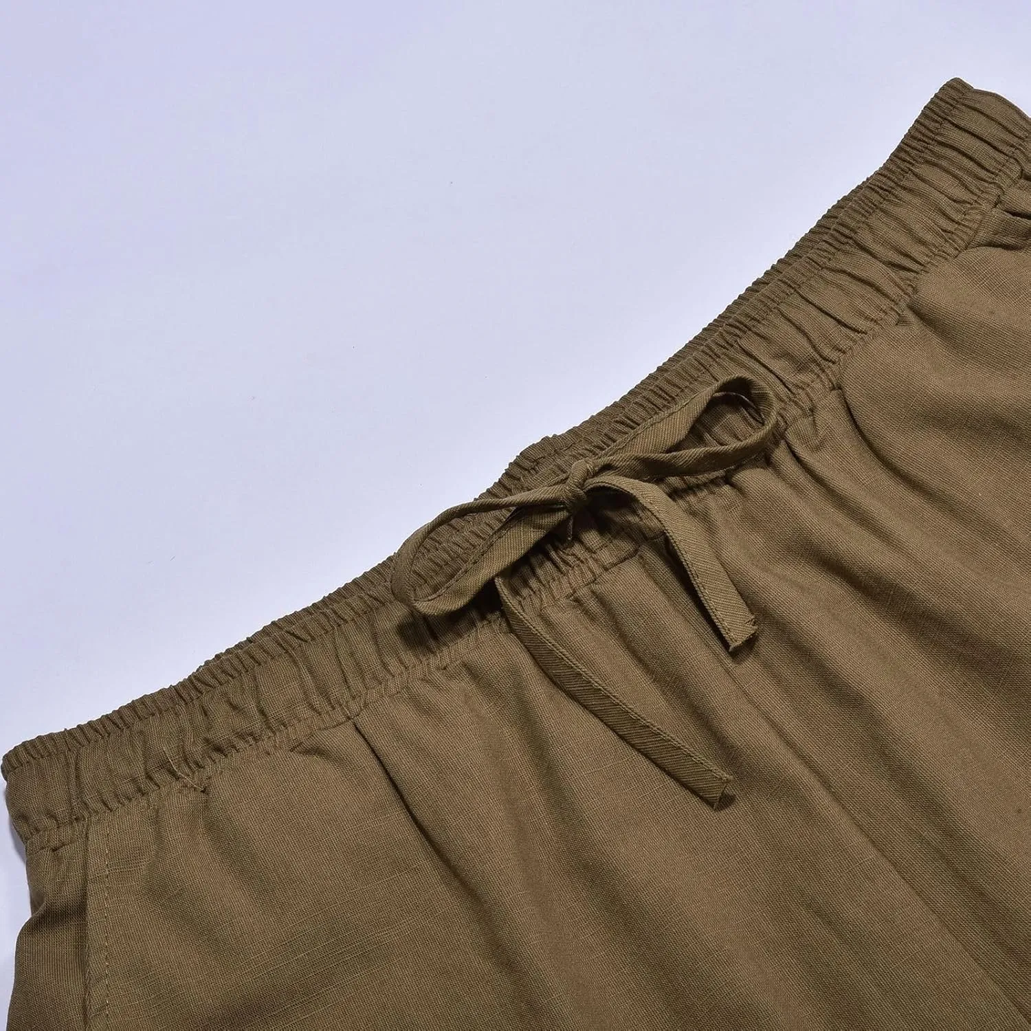 GIERIDUC Mens Stretch Waist Cargo Pants Mens Sweatpants Zipper Pockets Mens Smart Trousers Slim Fit Mens Leather Faux Pants