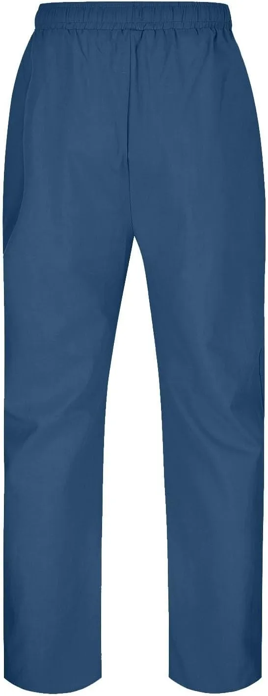 GIERIDUC Mens Stretch Waist Cargo Pants Mens Sweatpants Zipper Pockets Mens Smart Trousers Slim Fit Mens Leather Faux Pants