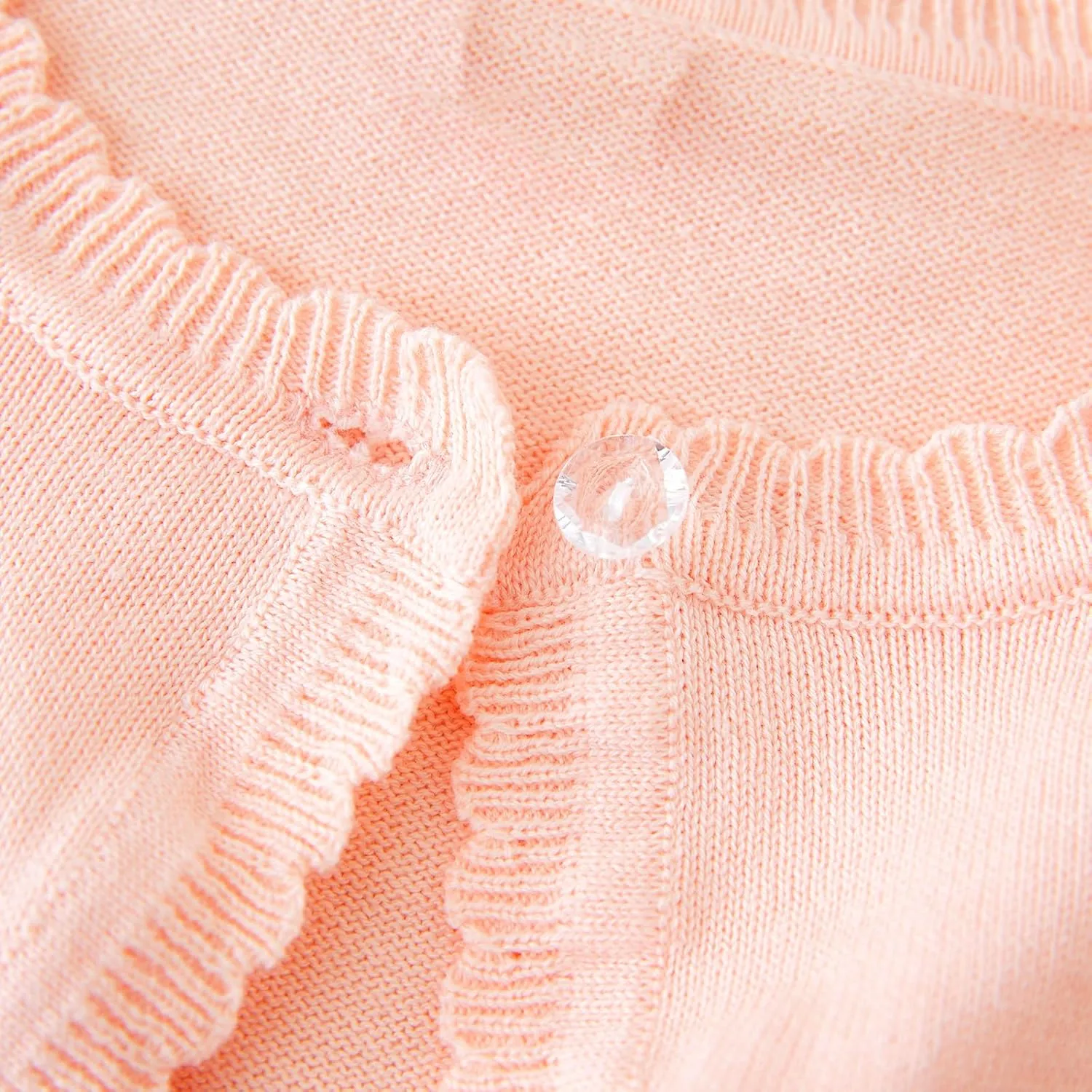 Miipat Toddler Girls Cardigan Long Sleeve Bolero Shrug Kids Knit Sweater Cover Up Button Closure Cropped Tops