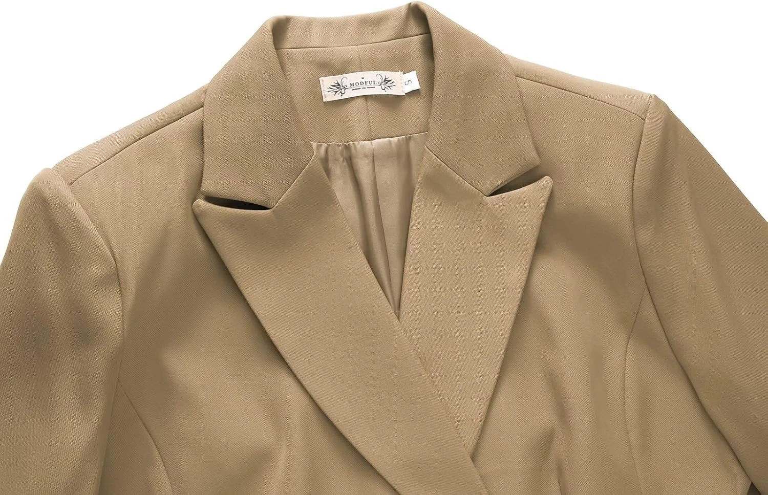 MODFUL Women's 2 Piece Business Suit Double Breasted Blazer and Pants Work Suit Set
