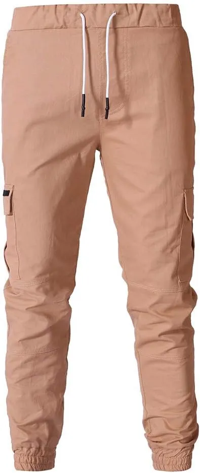 Sweatpants for Men Big and Tall Casual Mens Gifts Cargo Pants Hiking Workout Joggers Expandable-Waist Flat-Front Pant