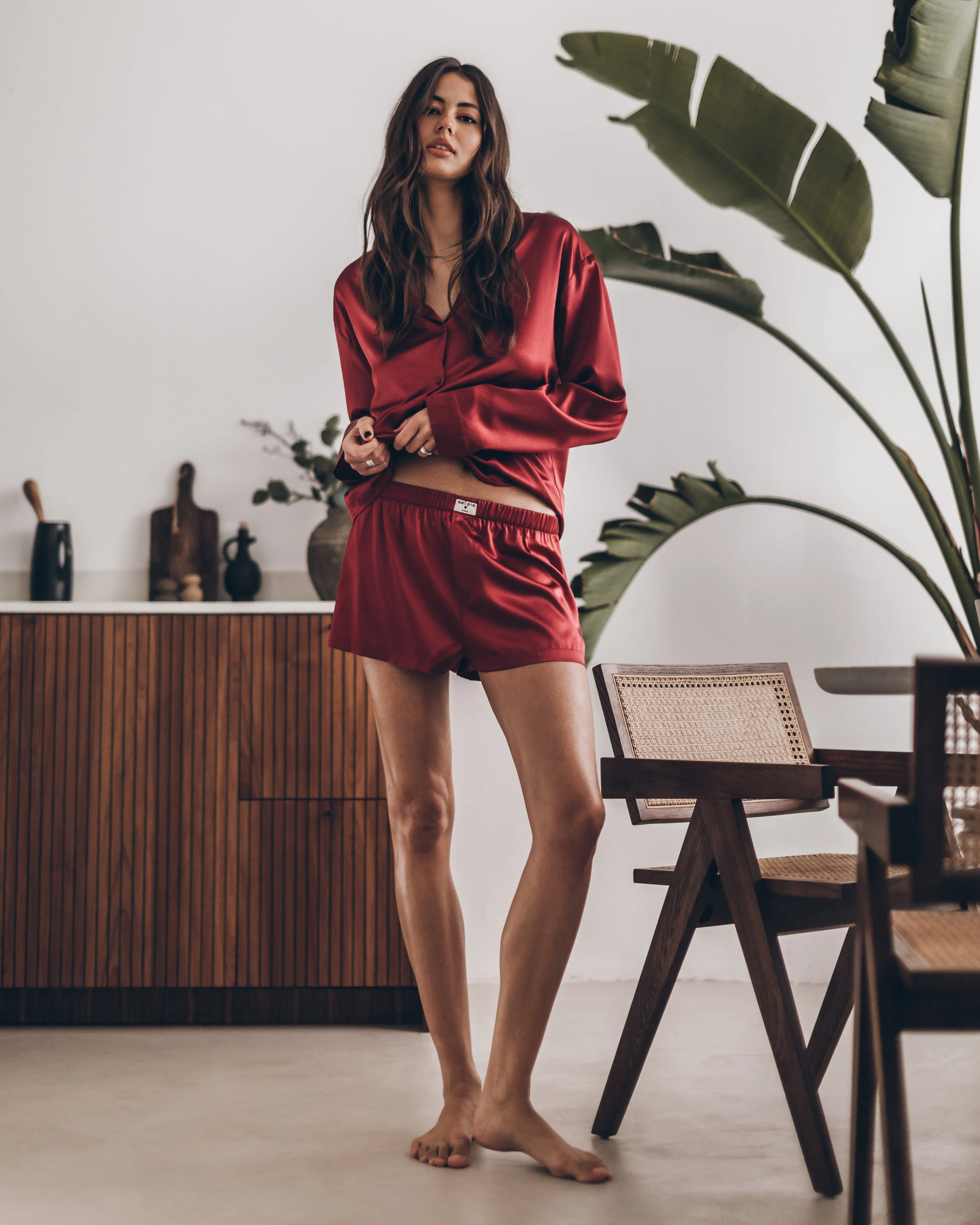 The Red Silk Shirt