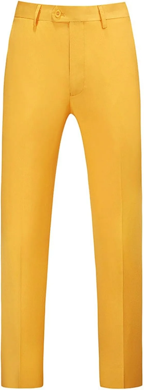 ZYXTIM Men's Smart Dress Pants Oversize Winkle Free Flat Front Weeding Business Work Trousers Plus Size Formal Pants Big&Tall
